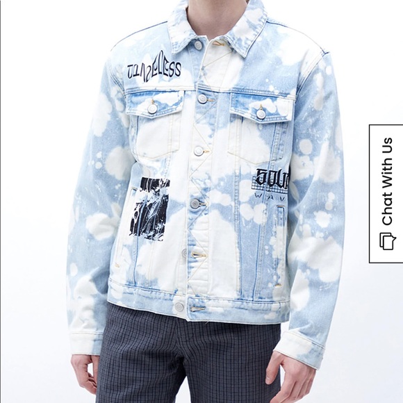 PacSun Men’s NWT Bleach Denim Jacket - Picture 3 of 6